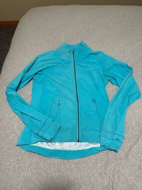 Women's Lulu Teal Full-Zip Lightweight Running Jacket